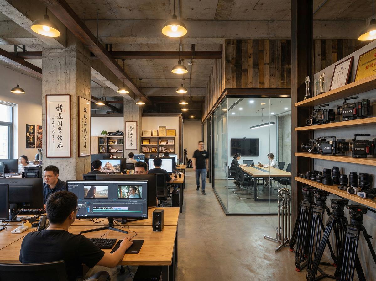 网红影视传媒公司办公室